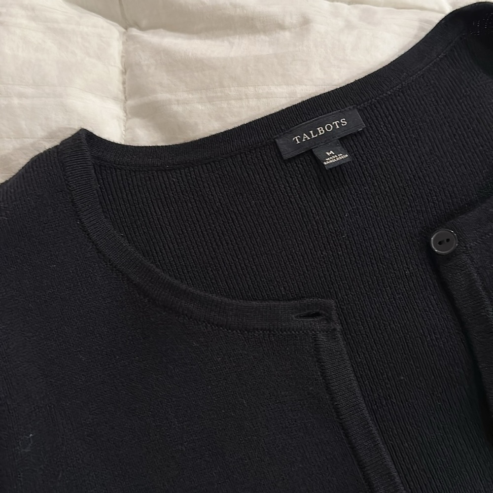 Talbots Cropped Sweater Jacket - Picture 2 of 3